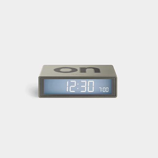 LEXON | FLIP+ TRAVEL LCD alarm clock – Reversible Electroluminescent Display
