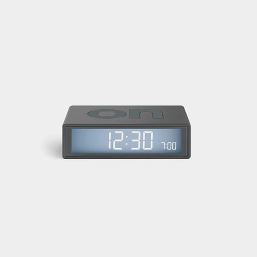 LEXON | FLIP+ TRAVEL LCD alarm clock – Reversible Electroluminescent Display
