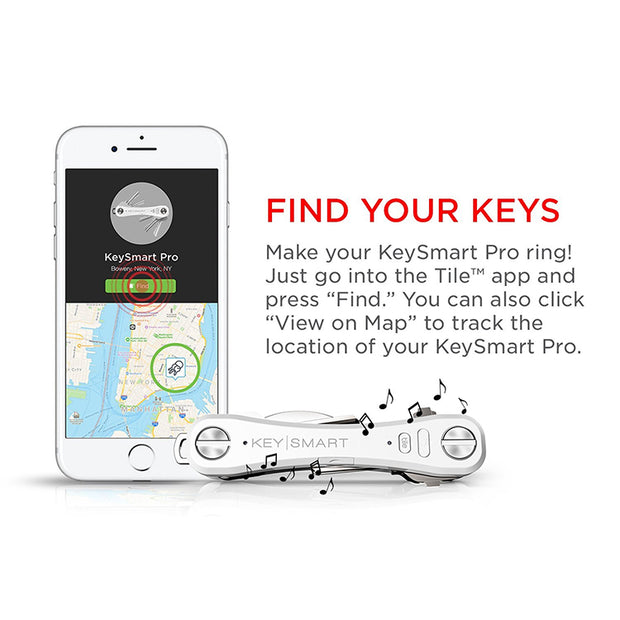 KeySmart Pro | Compact Key Holder with Tile